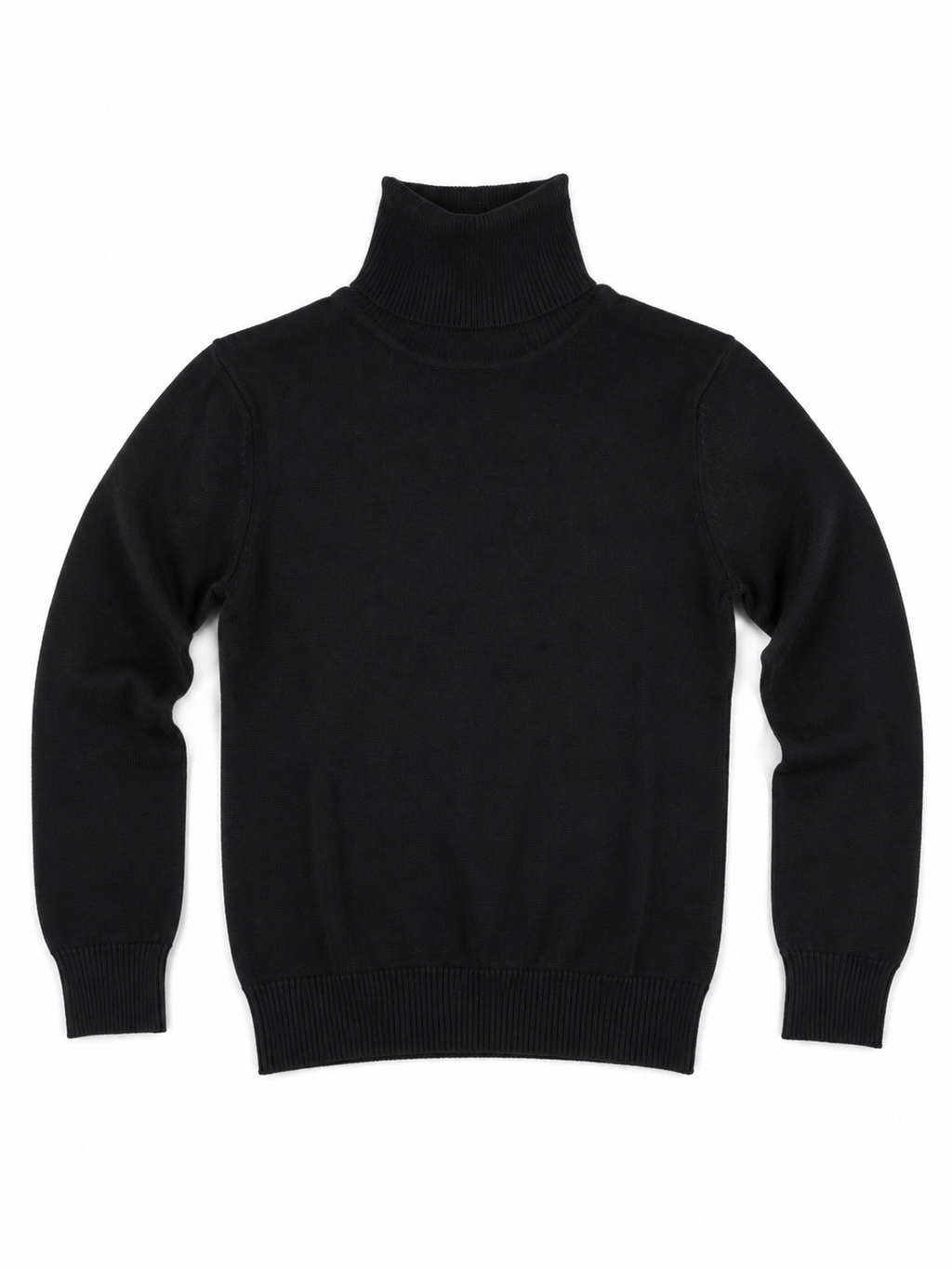 Rollkragen Pullover Schwarz