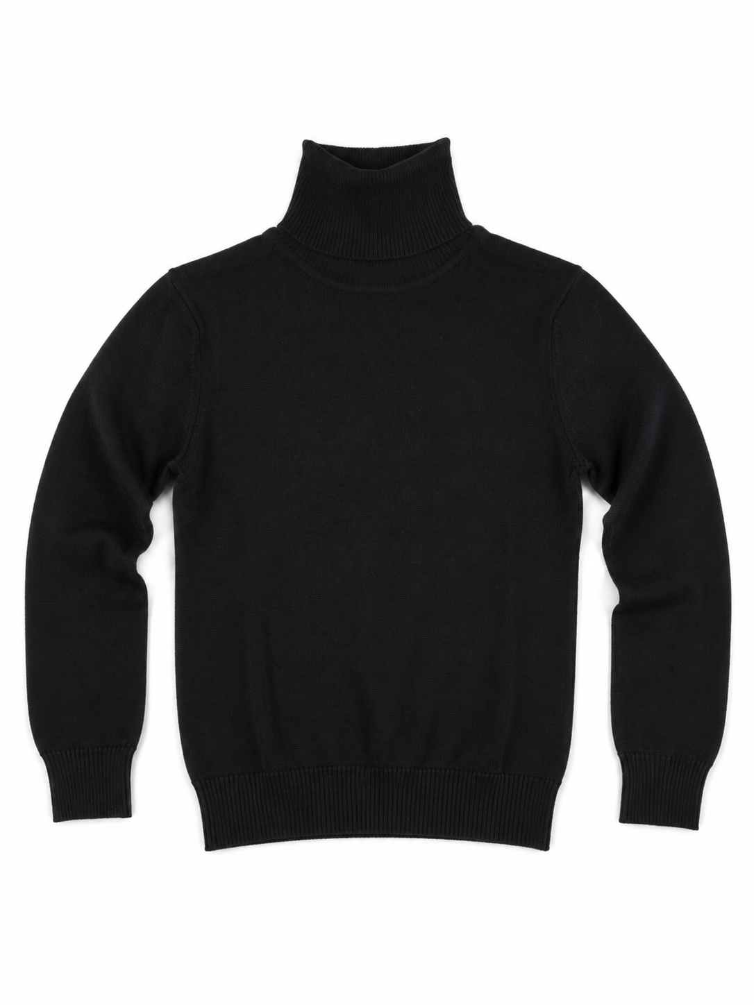 Rollkragen Pullover Schwarz