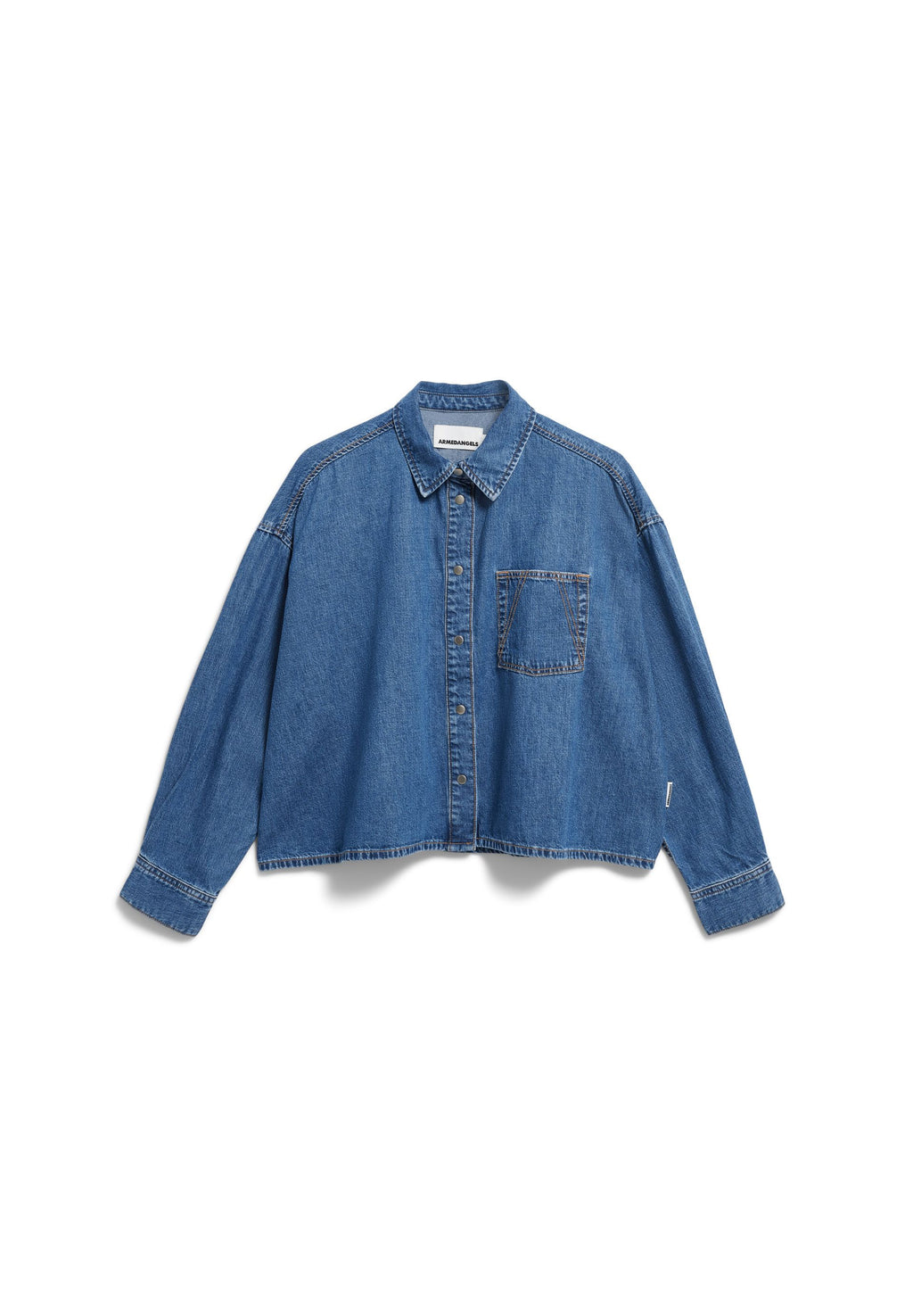 Nalaani Denim Blouse Sea Foam