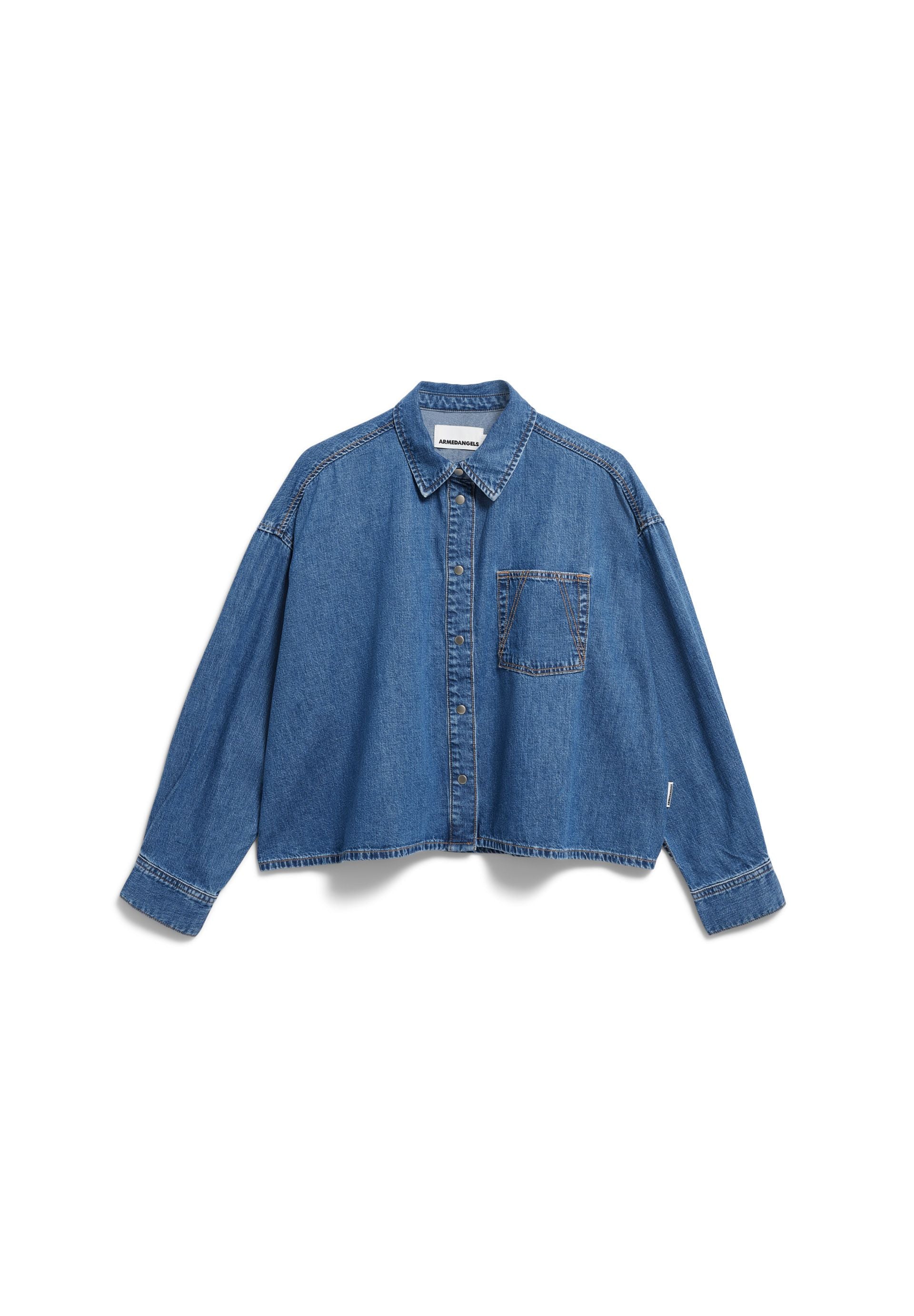 Nalaani Denim Blouse Sea Foam