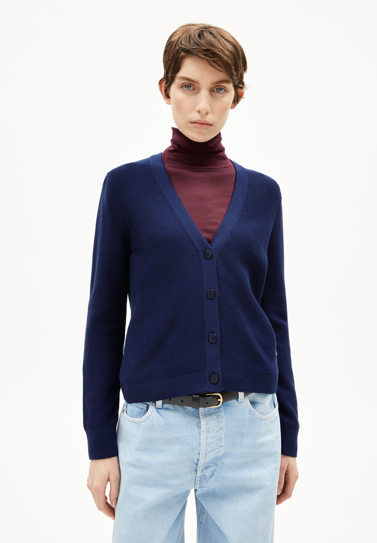 Menaal Links Links Cardigan Tinted Navy