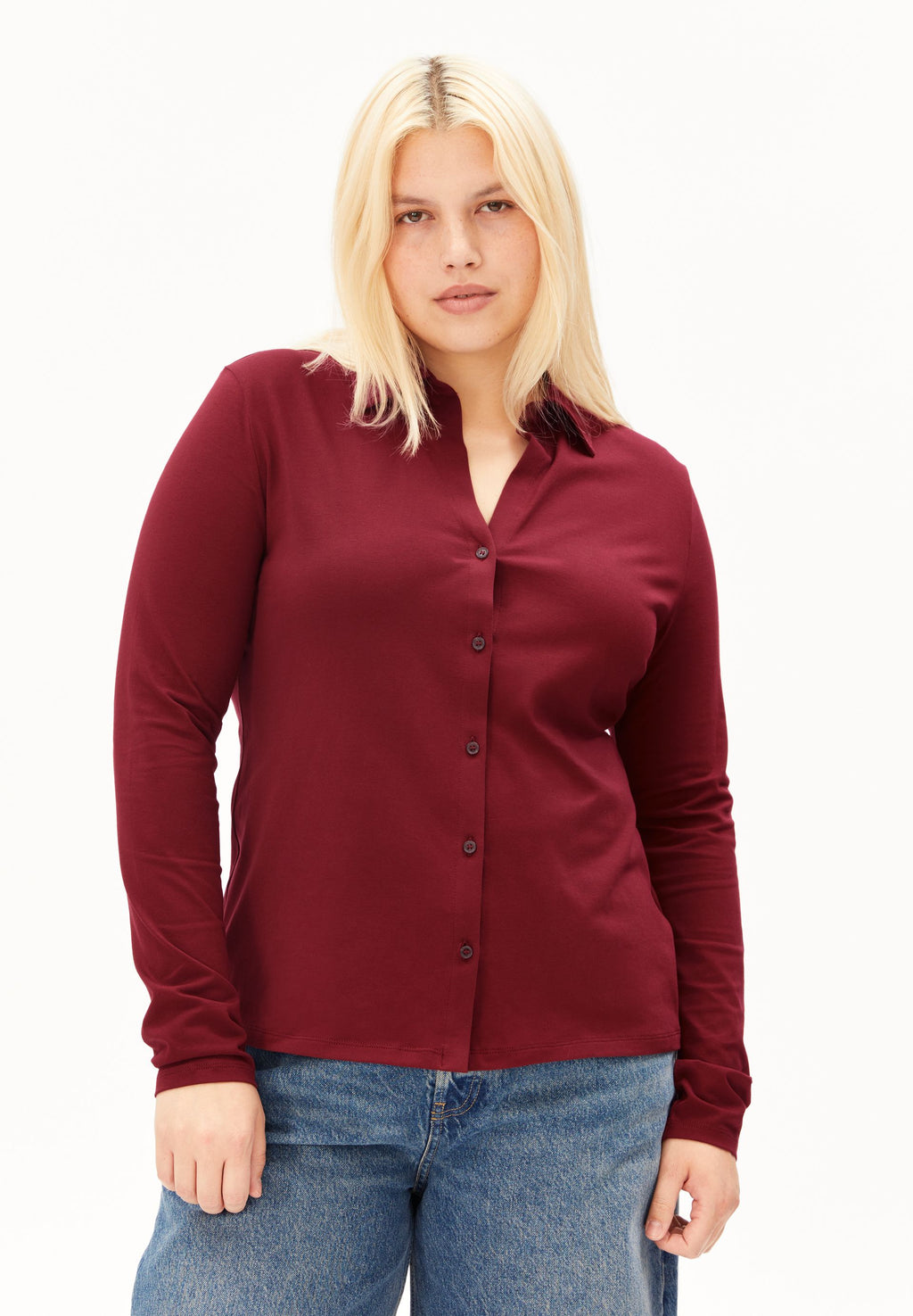 Nalaannia Blouse Velvet Red