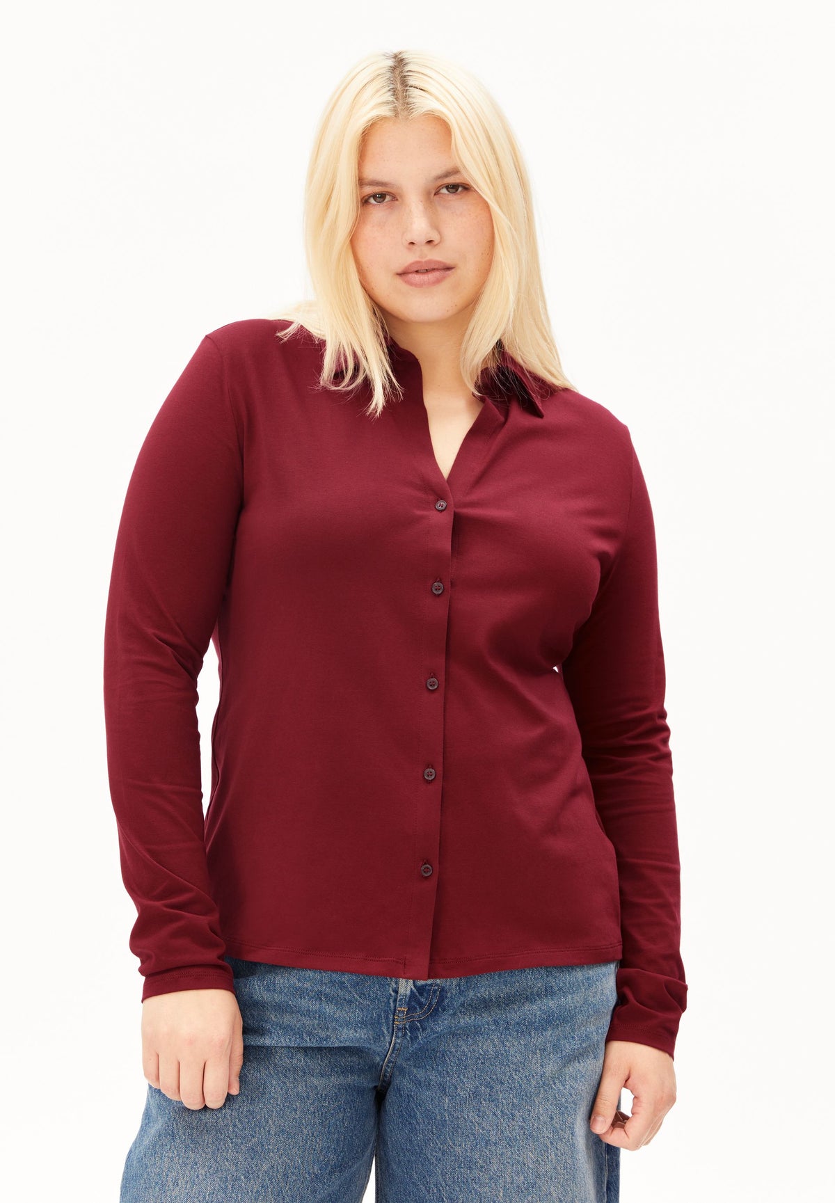 Nalaannia Blouse Velvet Red