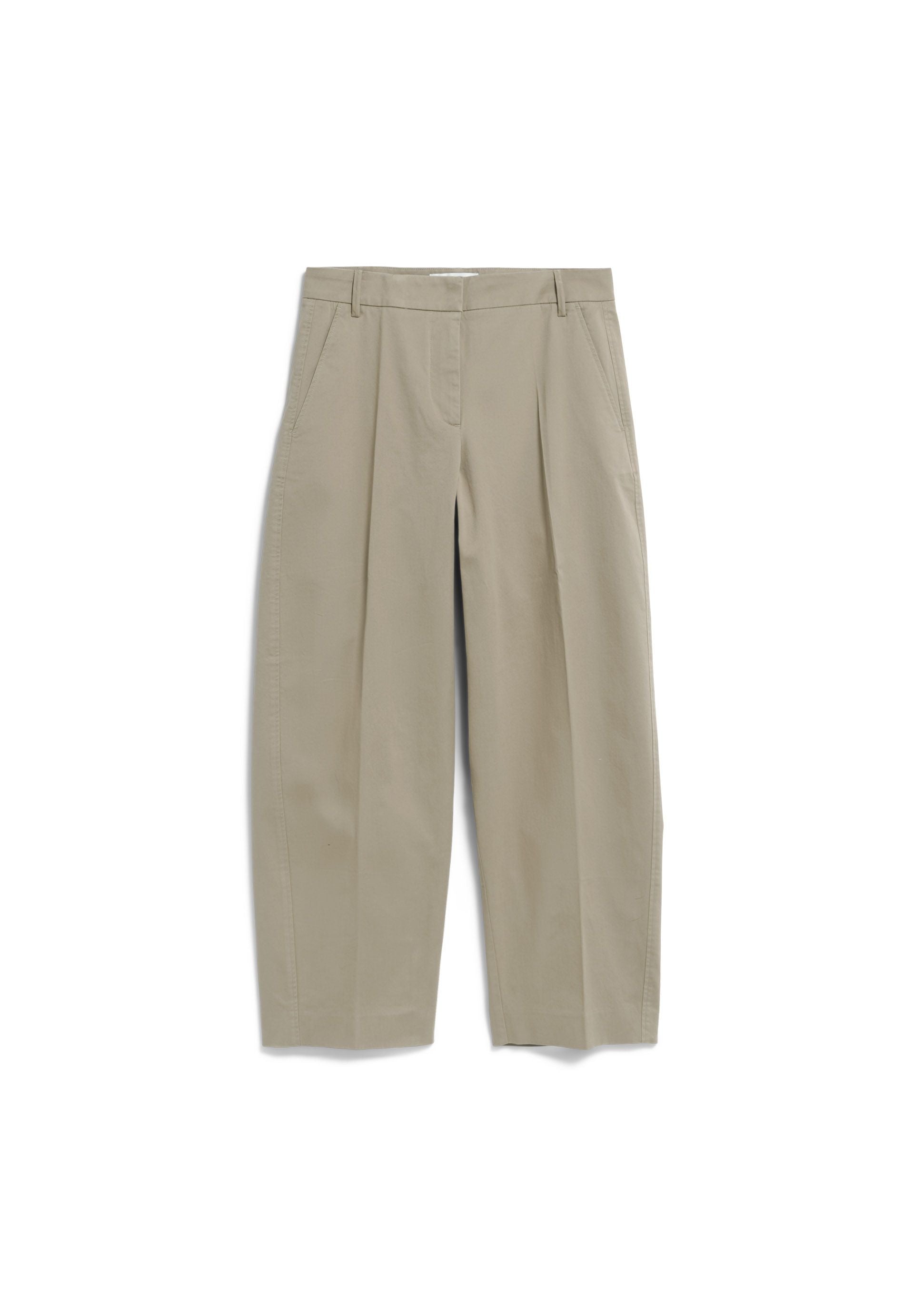 Barrel Leg Twill Pant Light Sage