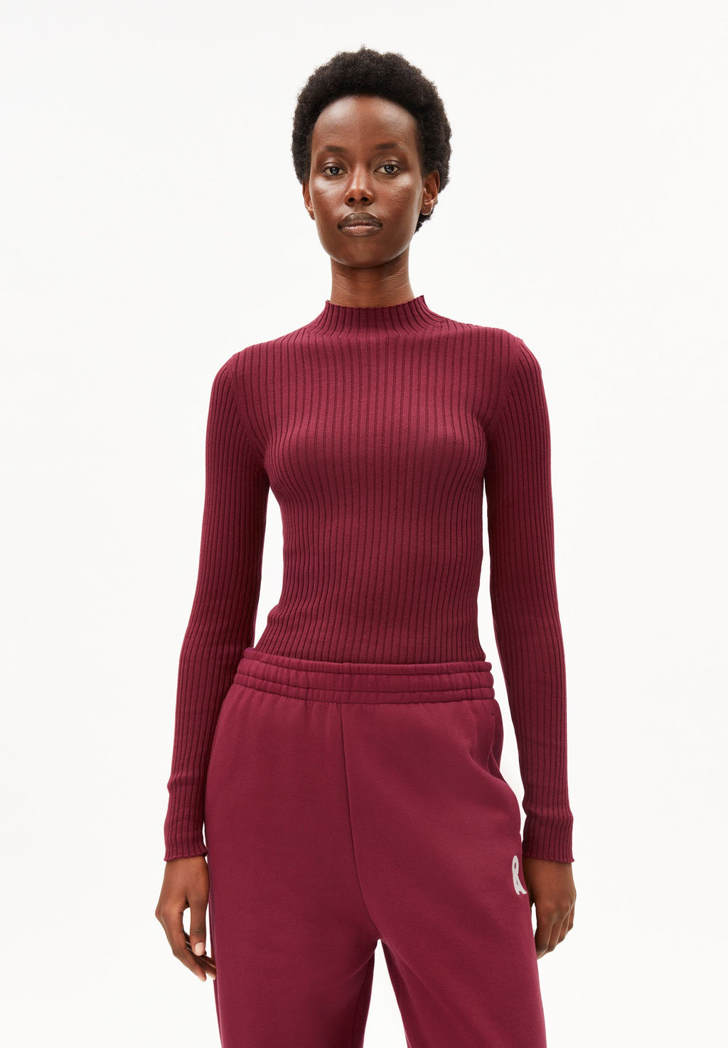 Alaania Knit Sweater Velvet Red