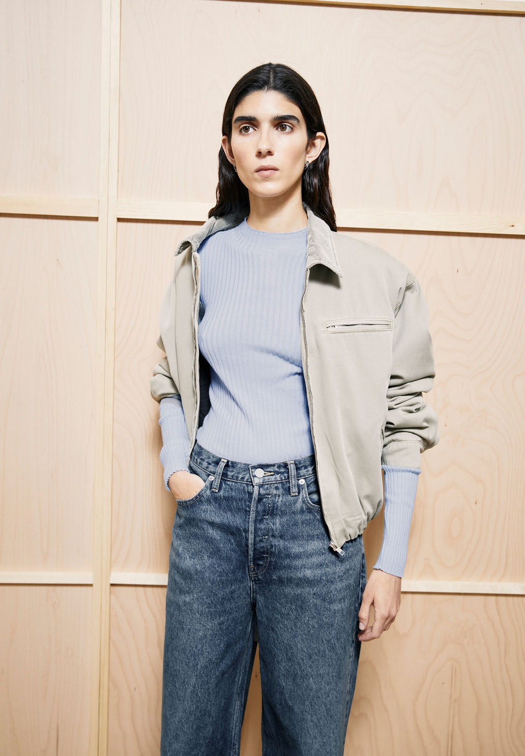 Alaania Knit Sweater Mistblue