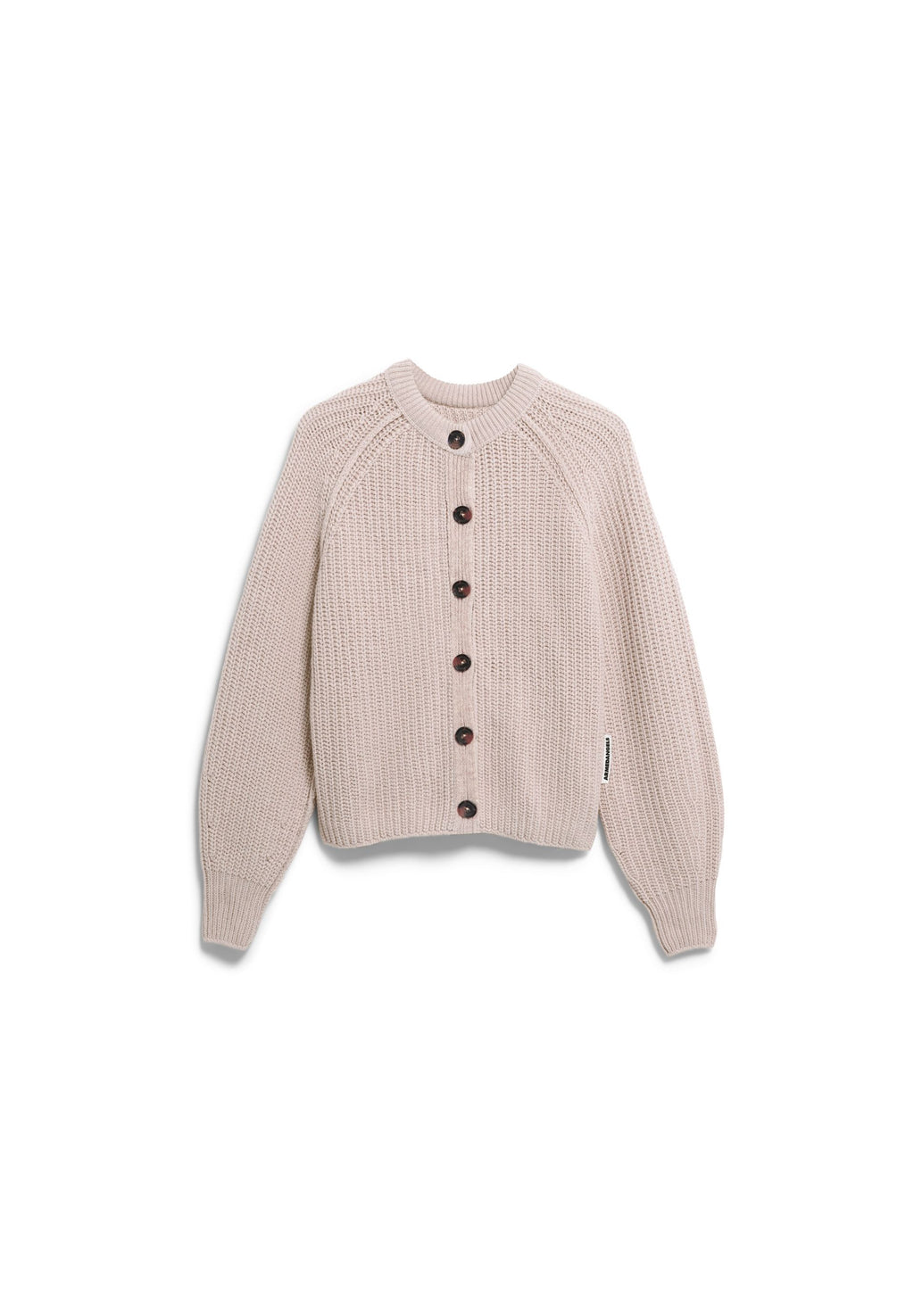 Rib Knit Cardigan Honey Melange