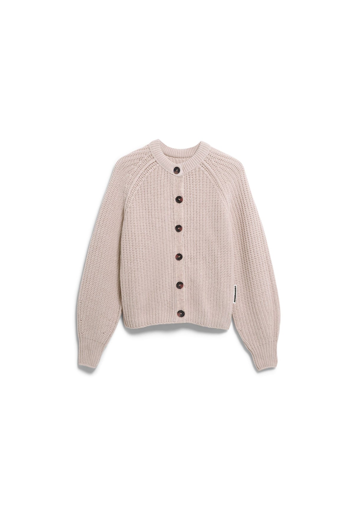 Rib Knit Cardigan Honey Melange