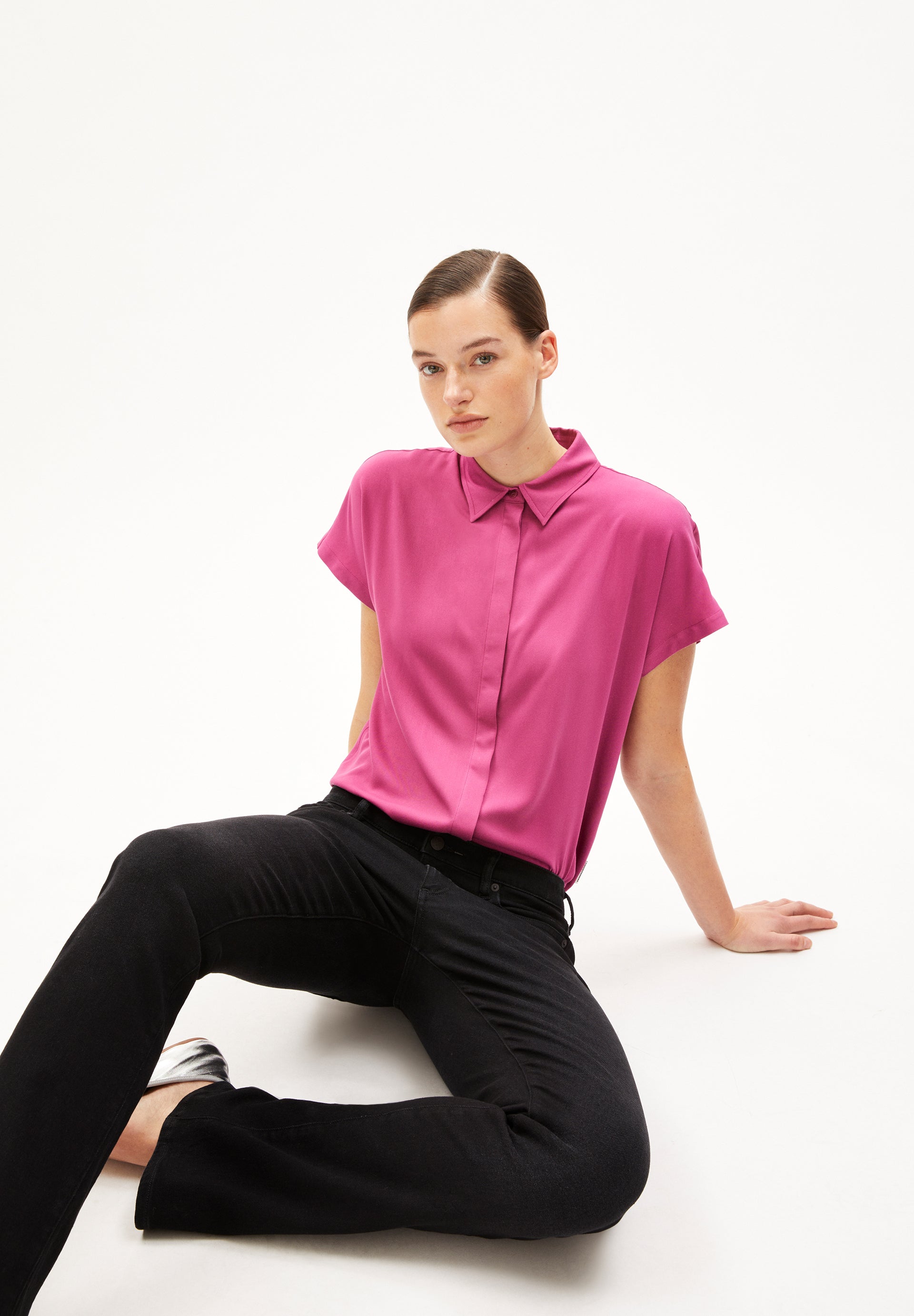 Bluse Larisaana Crushed Berry