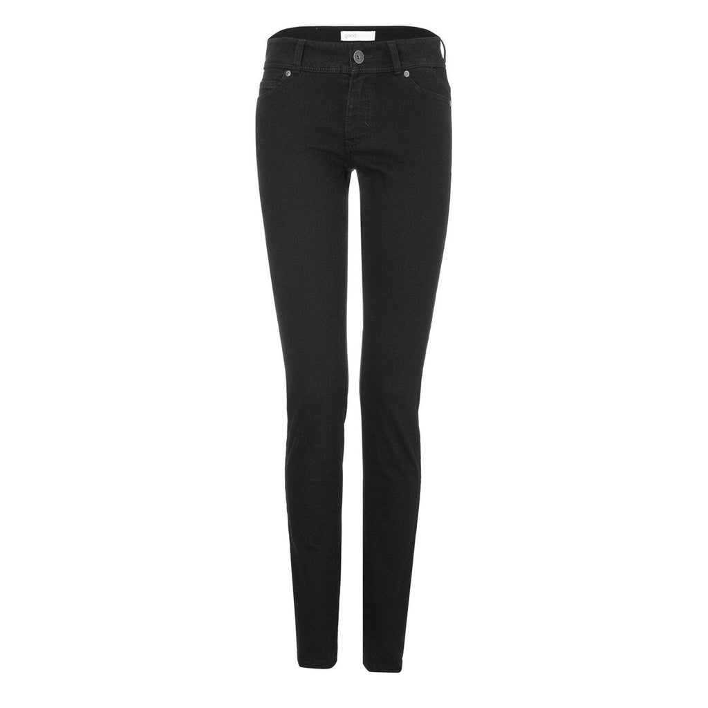 Womens Slim Jeans Black One Wash