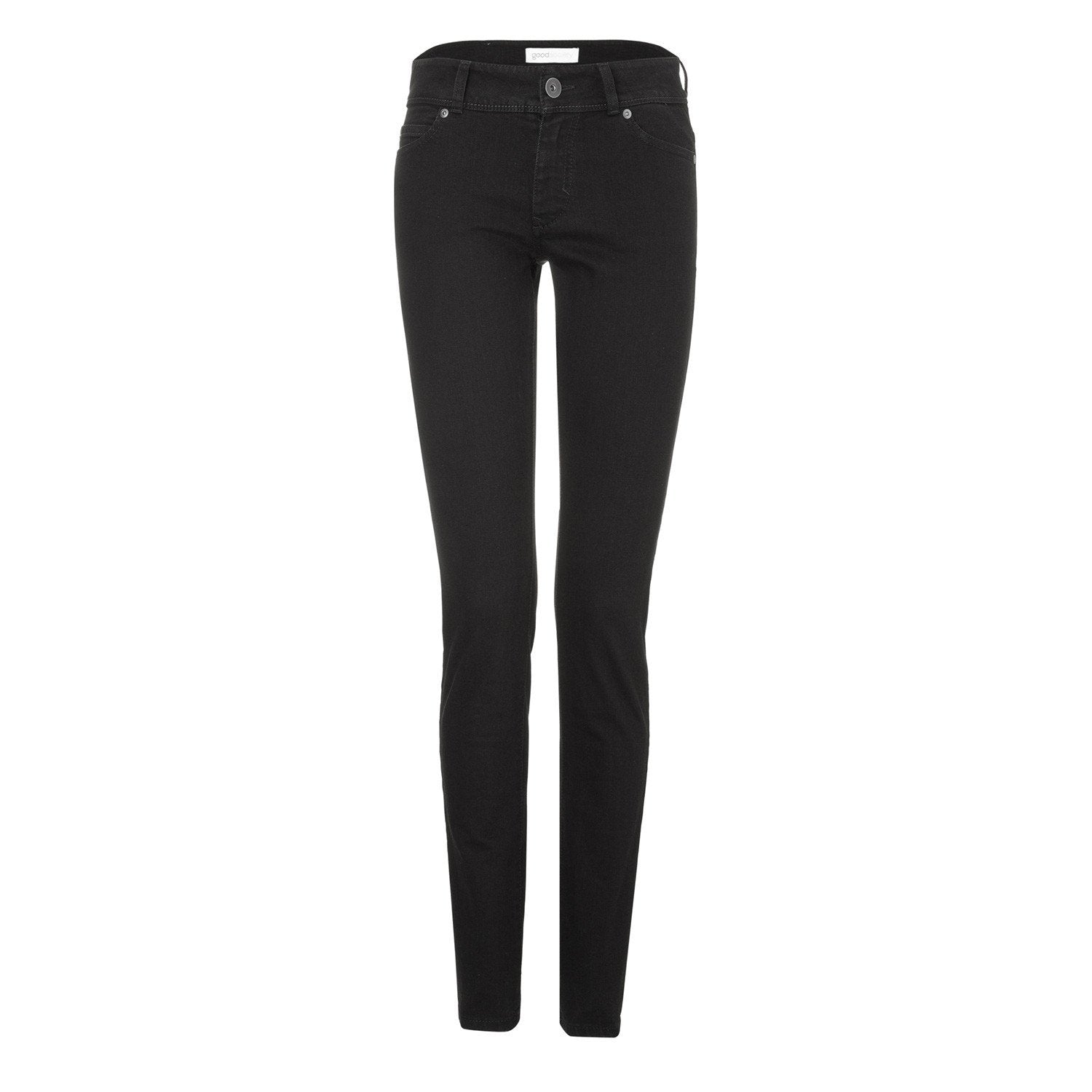 Womens Slim Jeans Black One Wash
