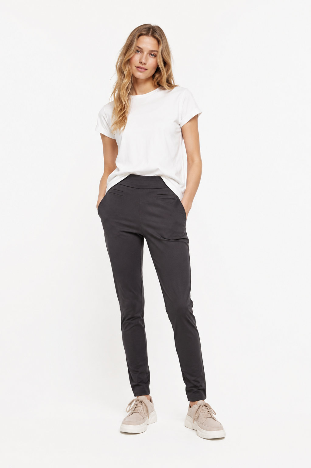 Slim-Fit Hose GOTS Anthrazit