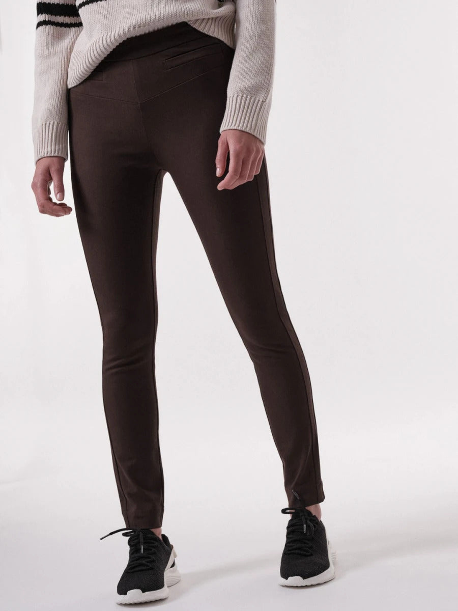 Slim-Fit Hose GOTS Espresso