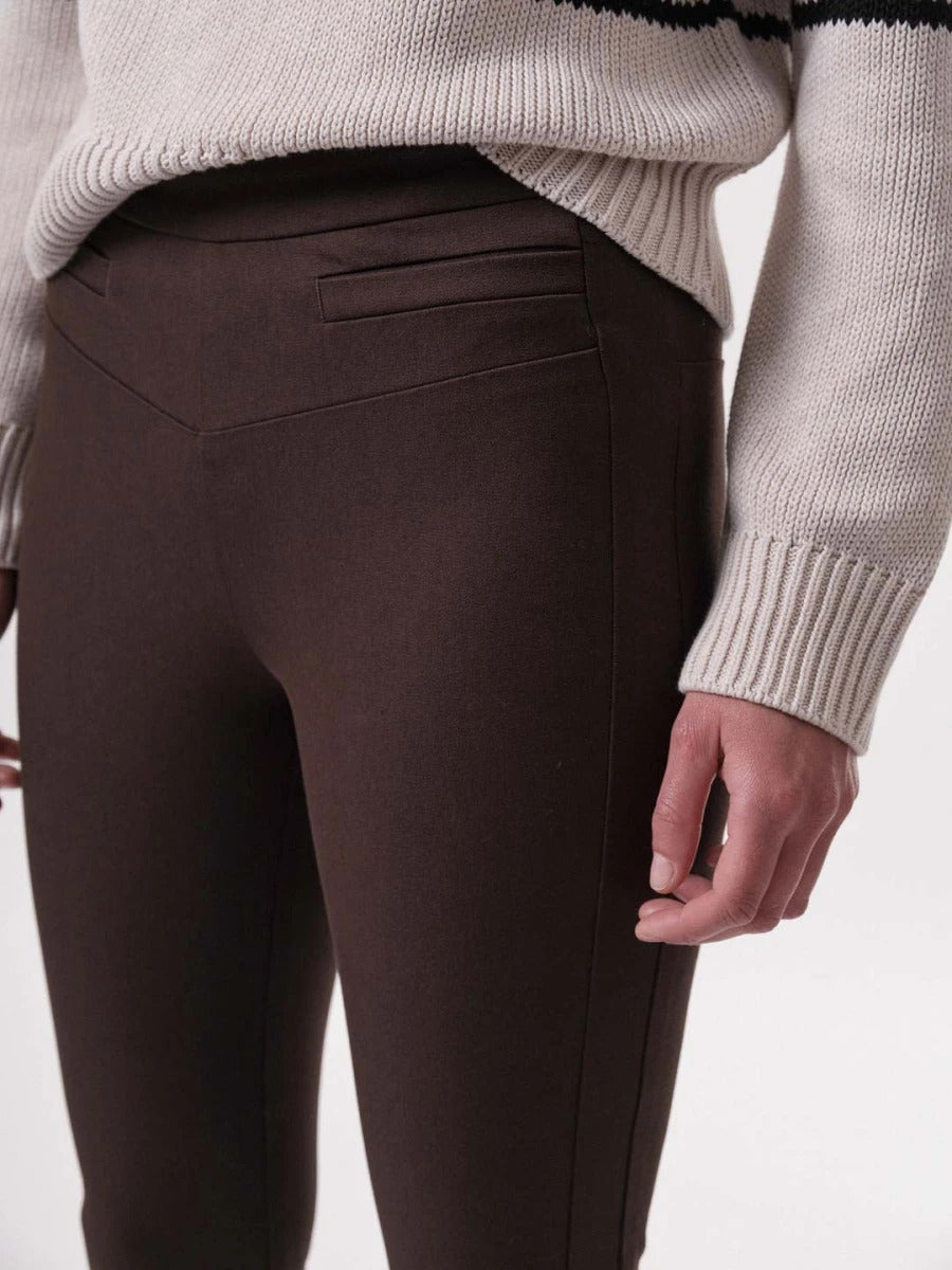 Slim-Fit Hose GOTS Espresso