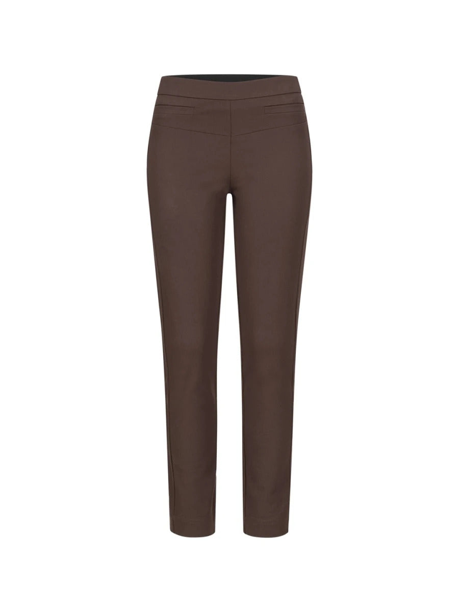Slim-Fit Hose GOTS Espresso