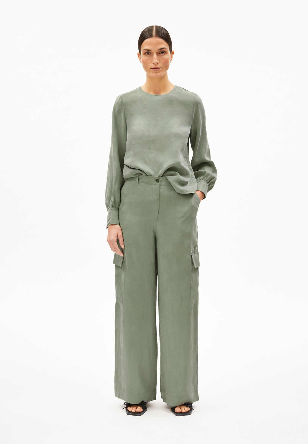 Hose Catiaa Grey Green