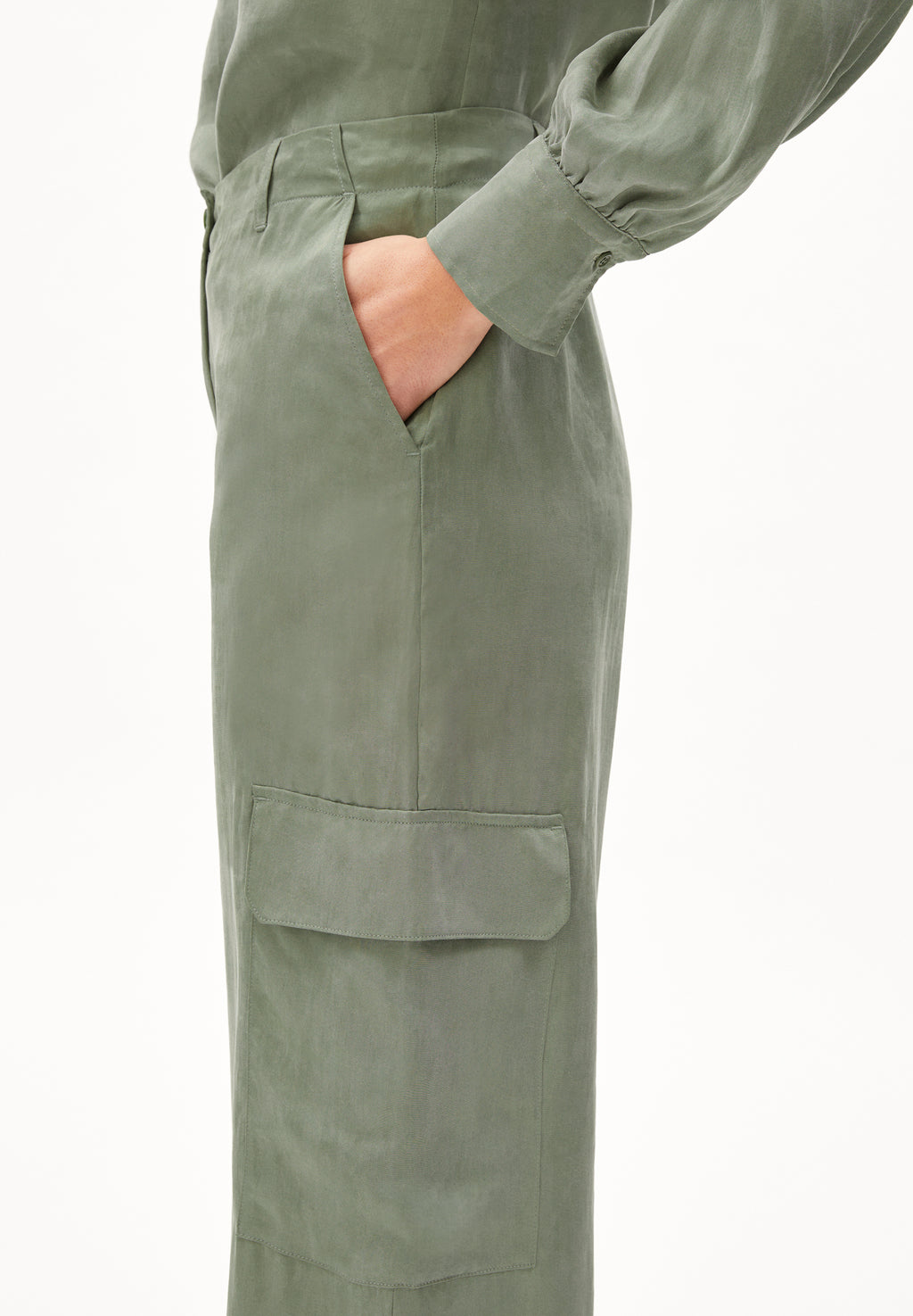 Hose Catiaa Grey Green