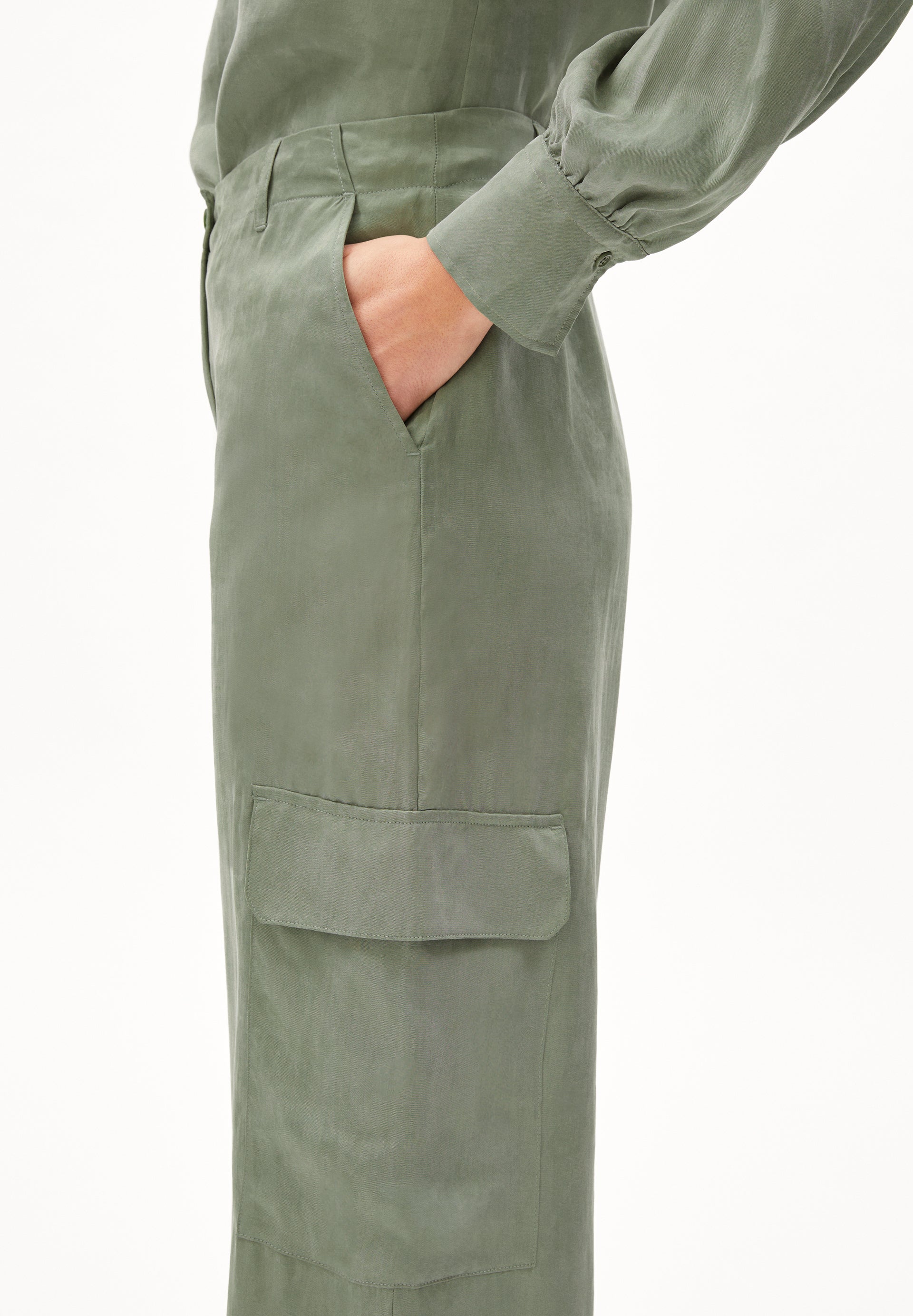 Hose Catiaa Grey Green