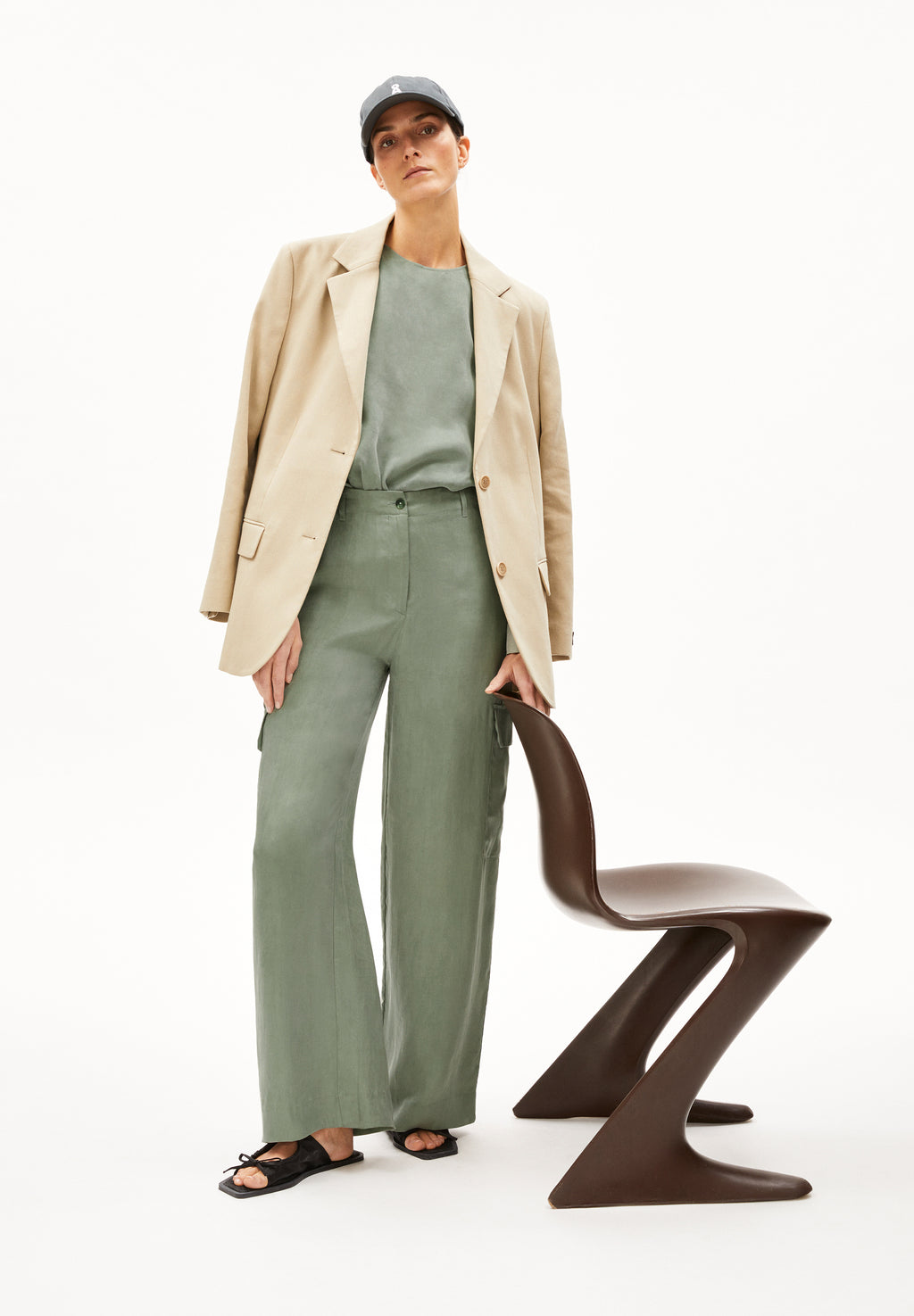 Hose Catiaa Grey Green