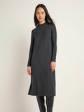 Midikleid Tencel Anthrazit Melange
