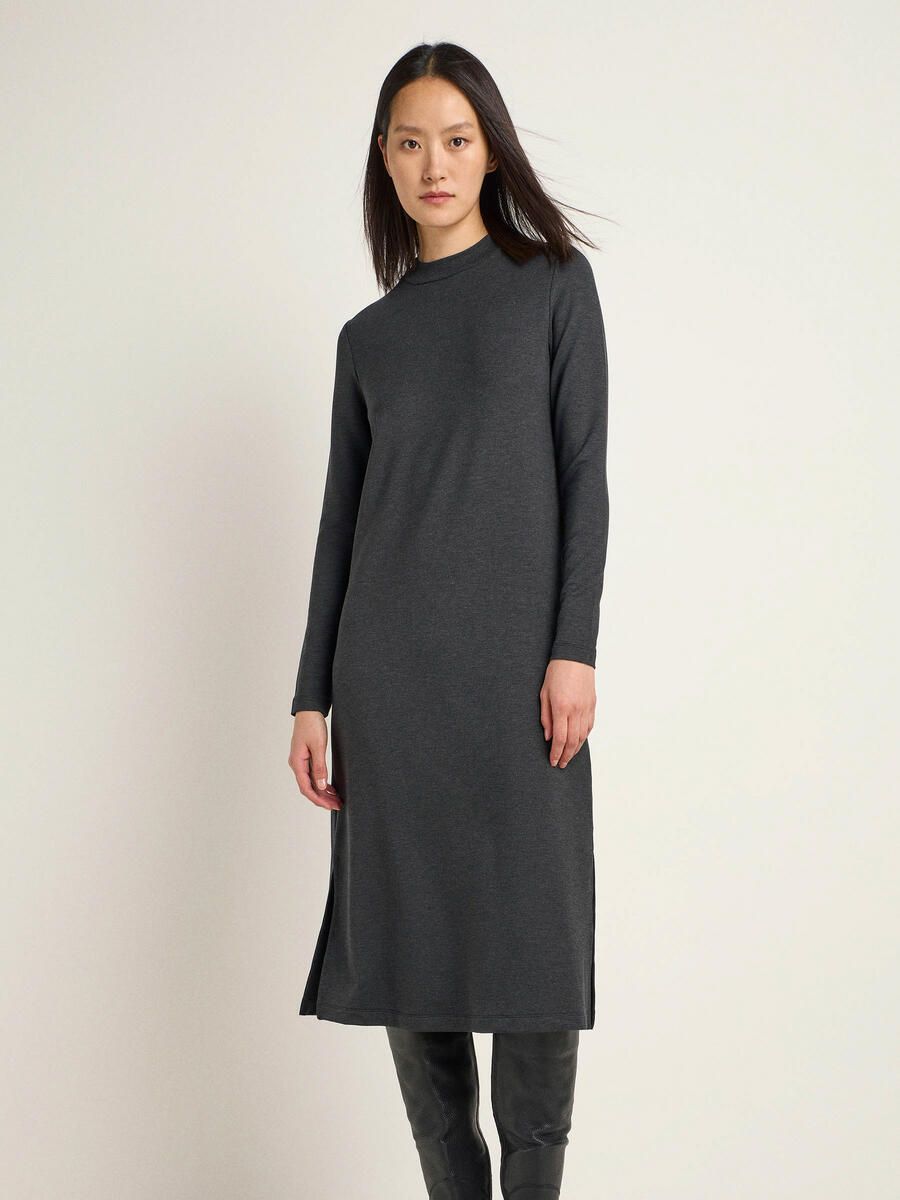 Midikleid Tencel Anthrazit Melange