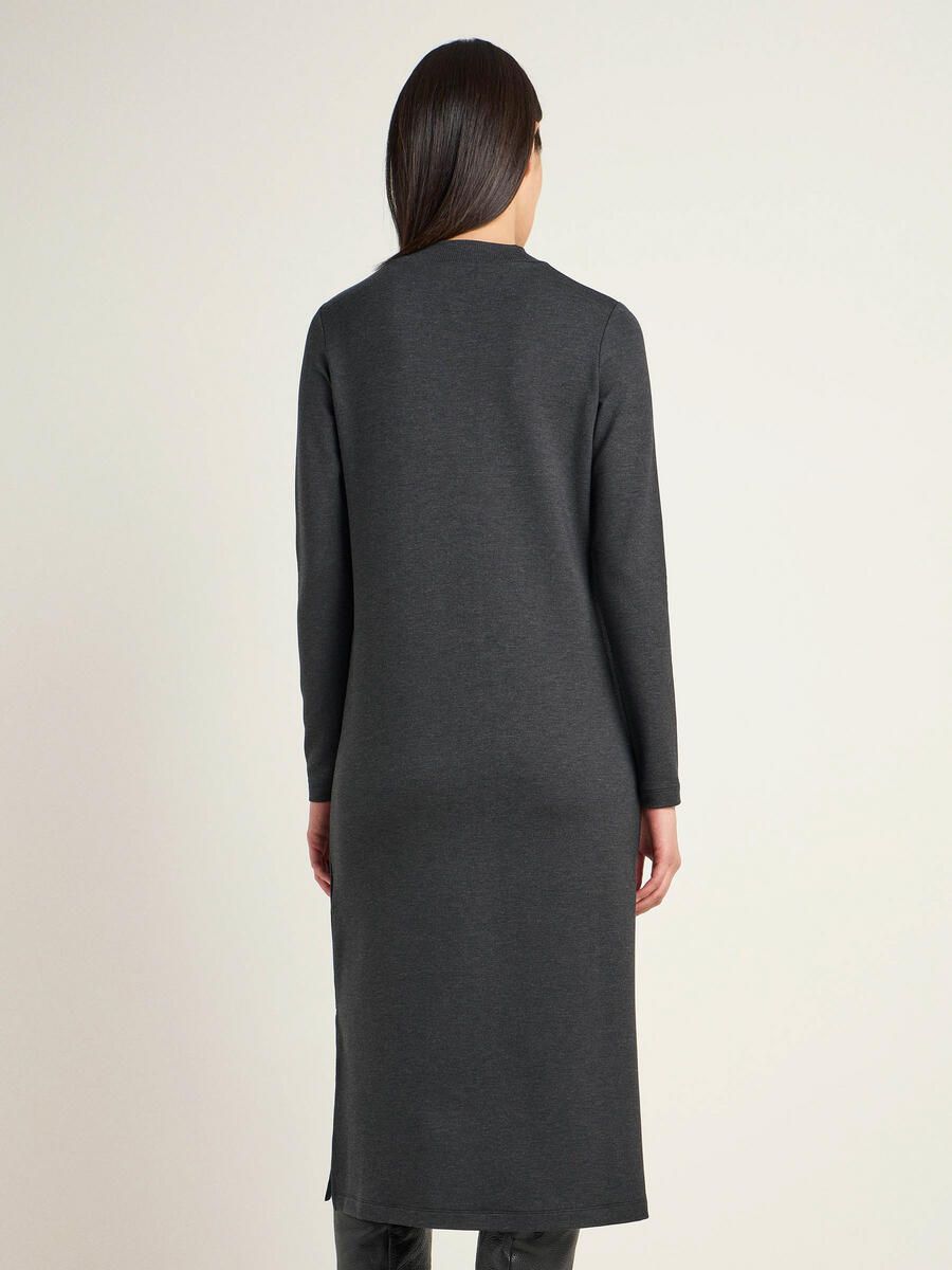 Midikleid Tencel Anthrazit Melange