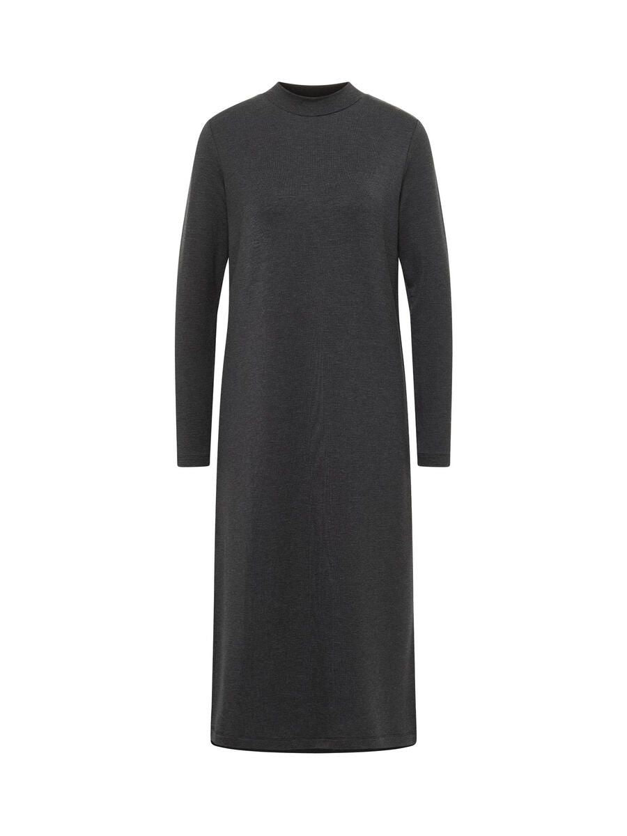 Midikleid Tencel Anthrazit Melange