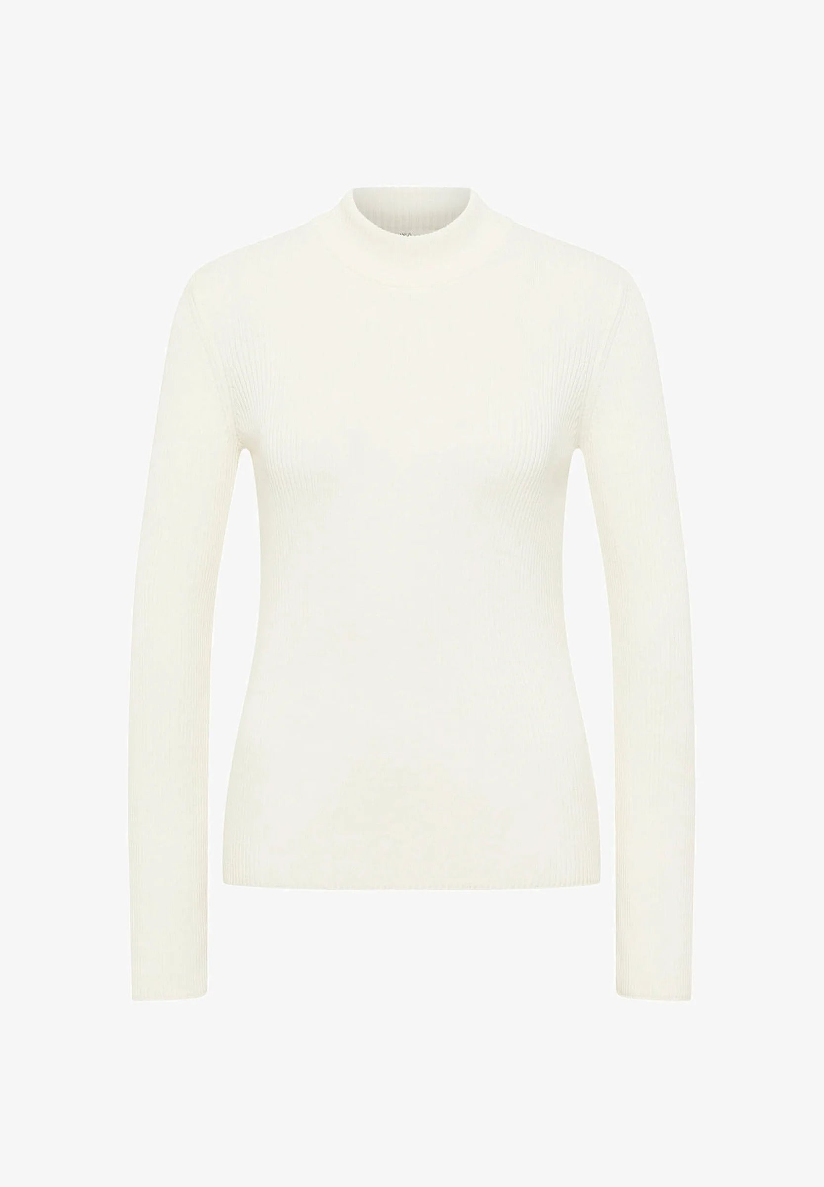 Stehkragenpullover GOTS Off White