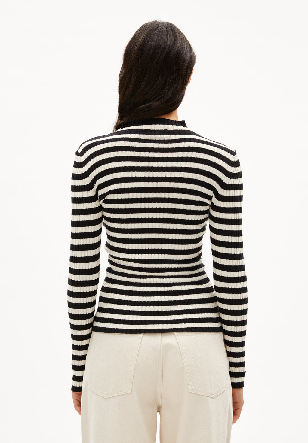 Pullover Alaania Black-Oatmilk