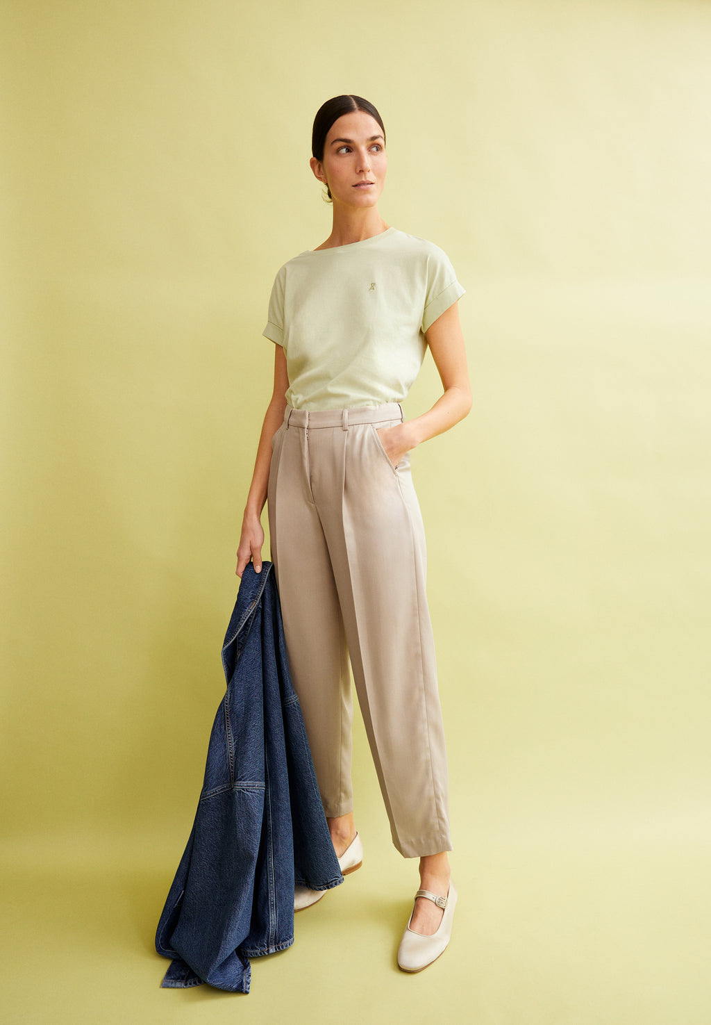 Shirt Idaara Pastel Green