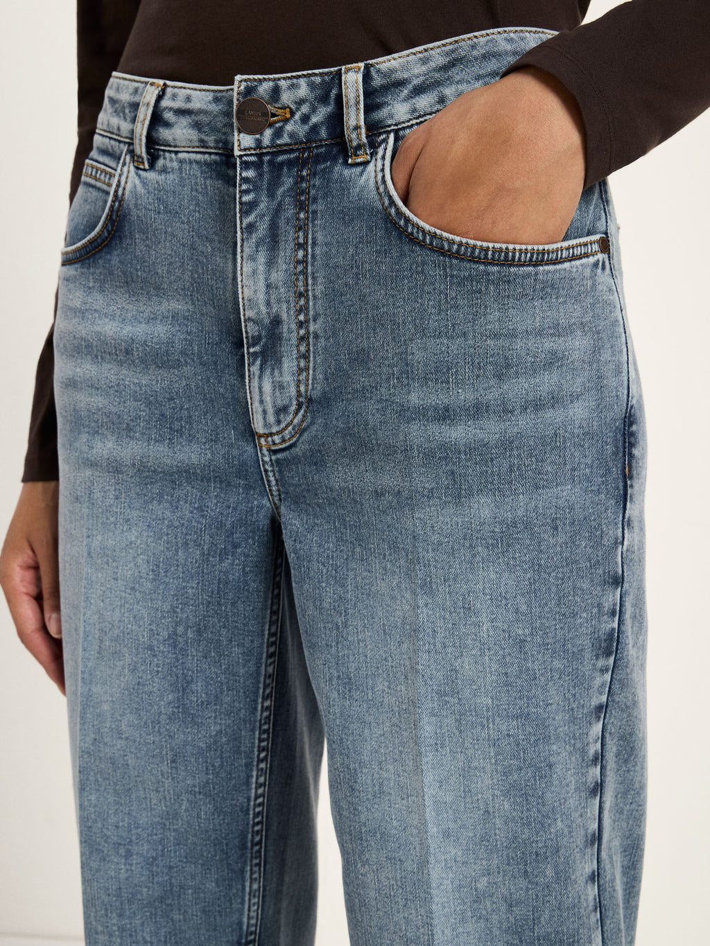 Tapered Jeans "REED" GOTS Ash Blue Denim