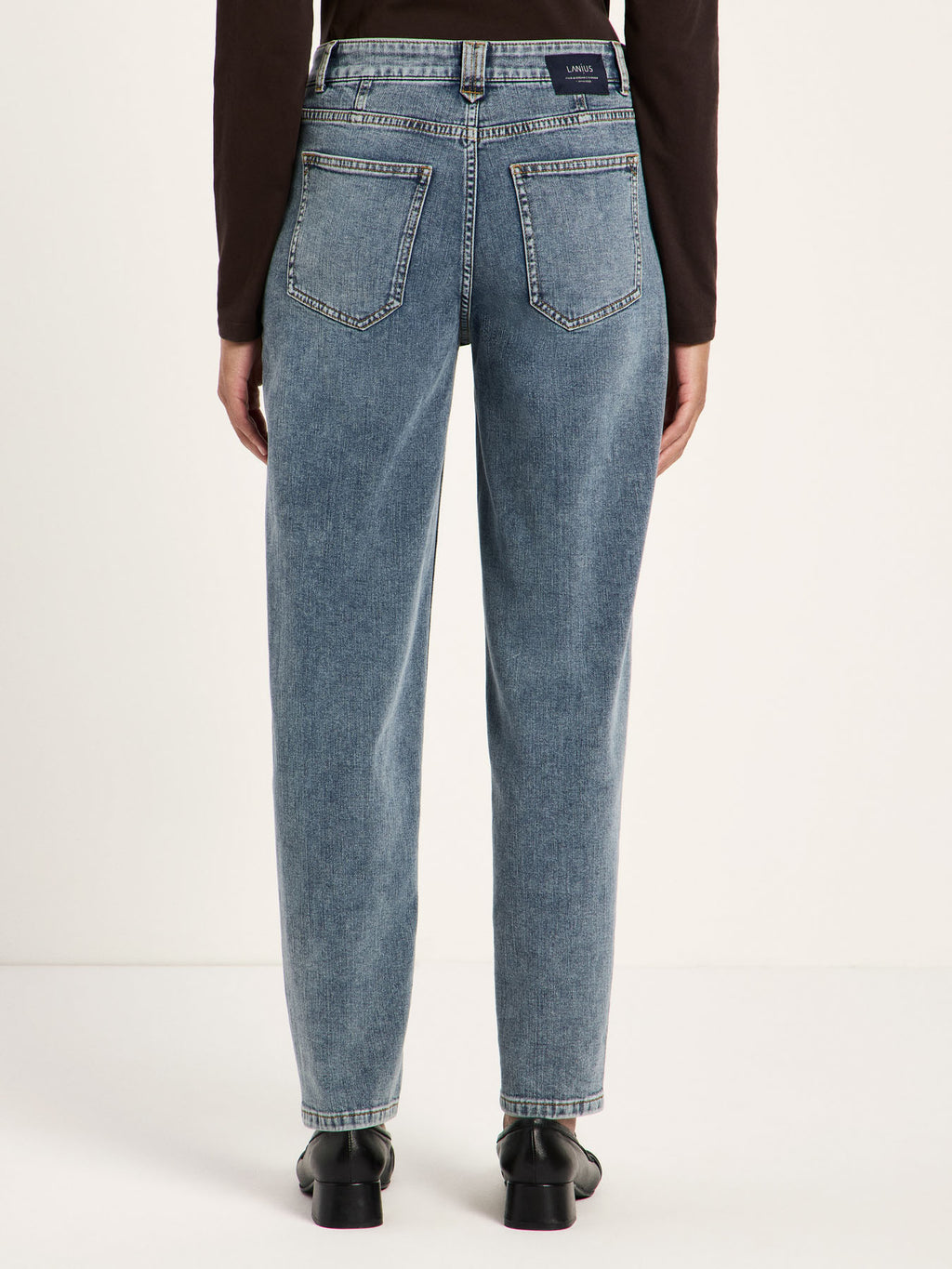 Tapered Jeans "REED" GOTS Ash Blue Denim