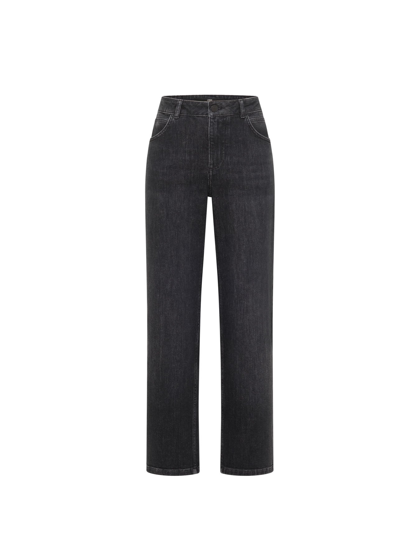 Straight Jeans "SAGE" GOTS Smoke Black Denim