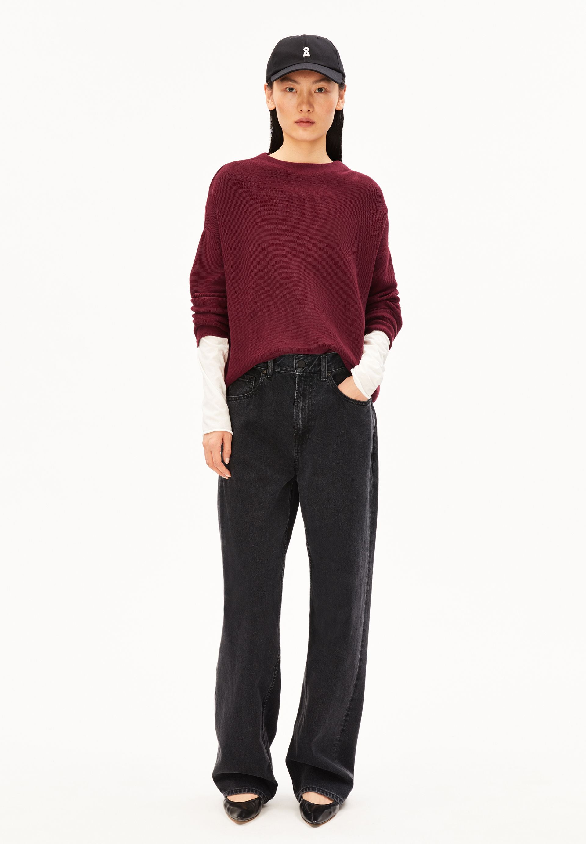 Merinaa Links Links Sweater Velvet Red
