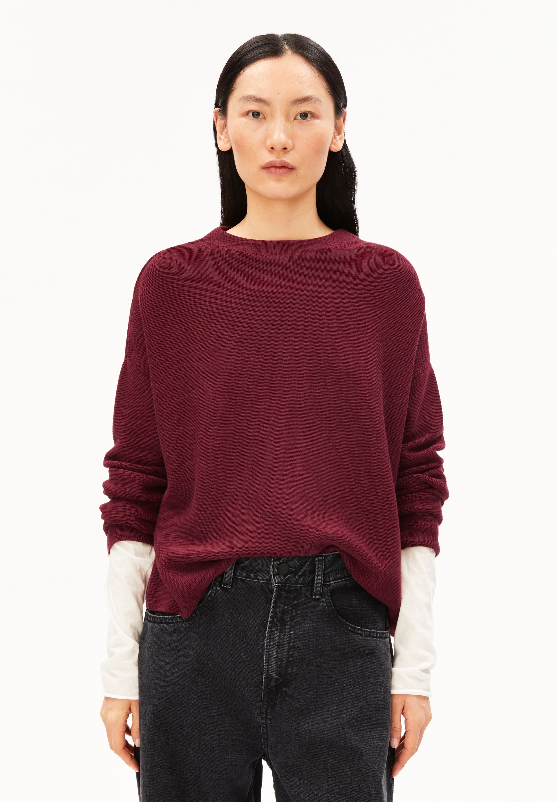 Merinaa Links Links Sweater Velvet Red
