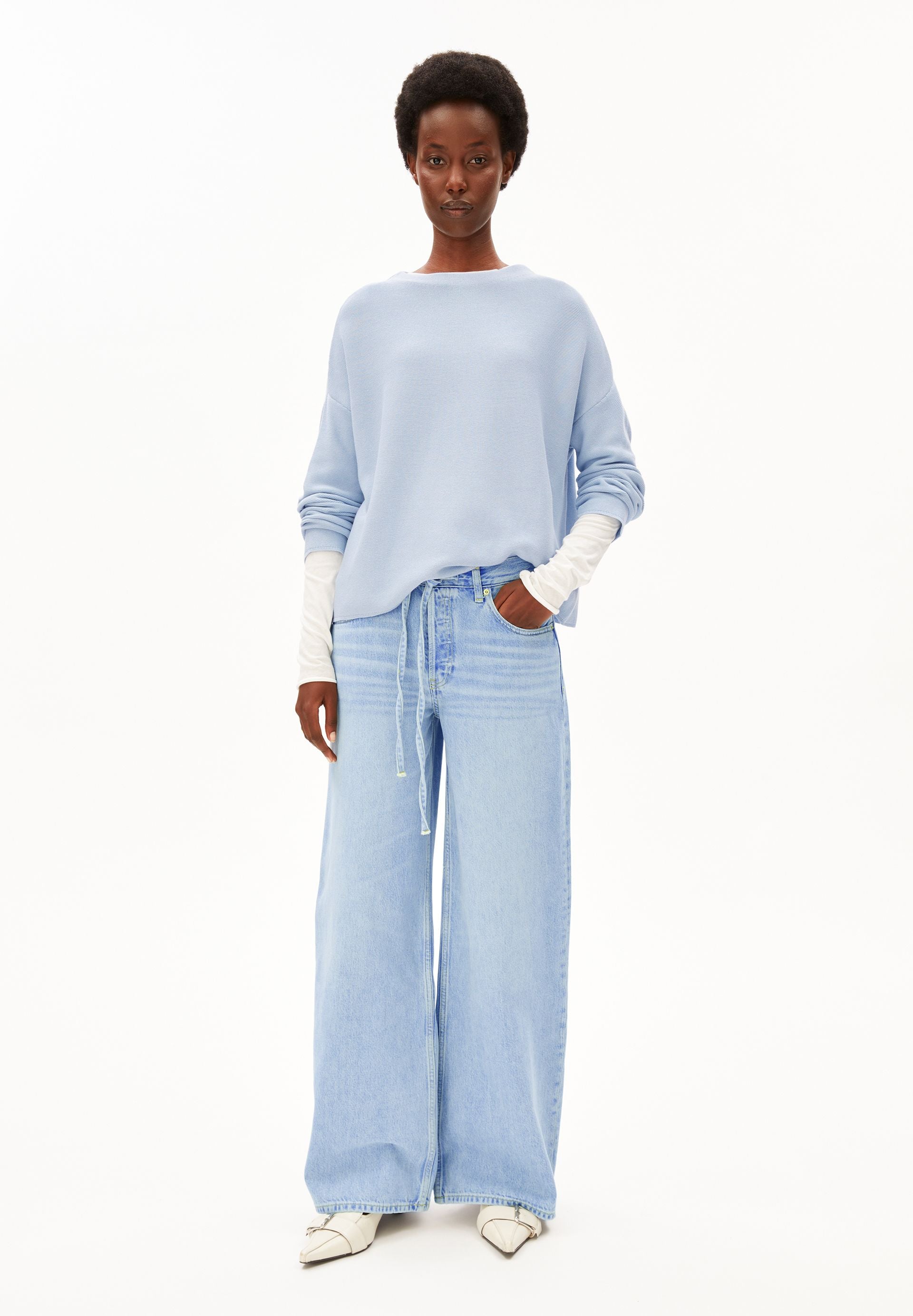 Merinaa Links Links Sweater Mistblue