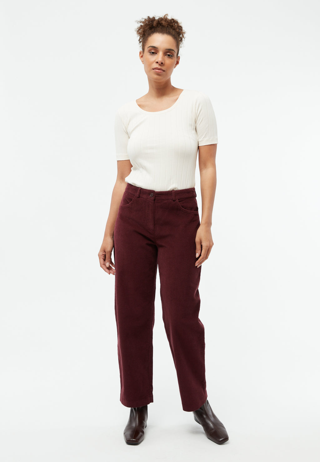 Hose GBCoralie Wine Red (Cord)