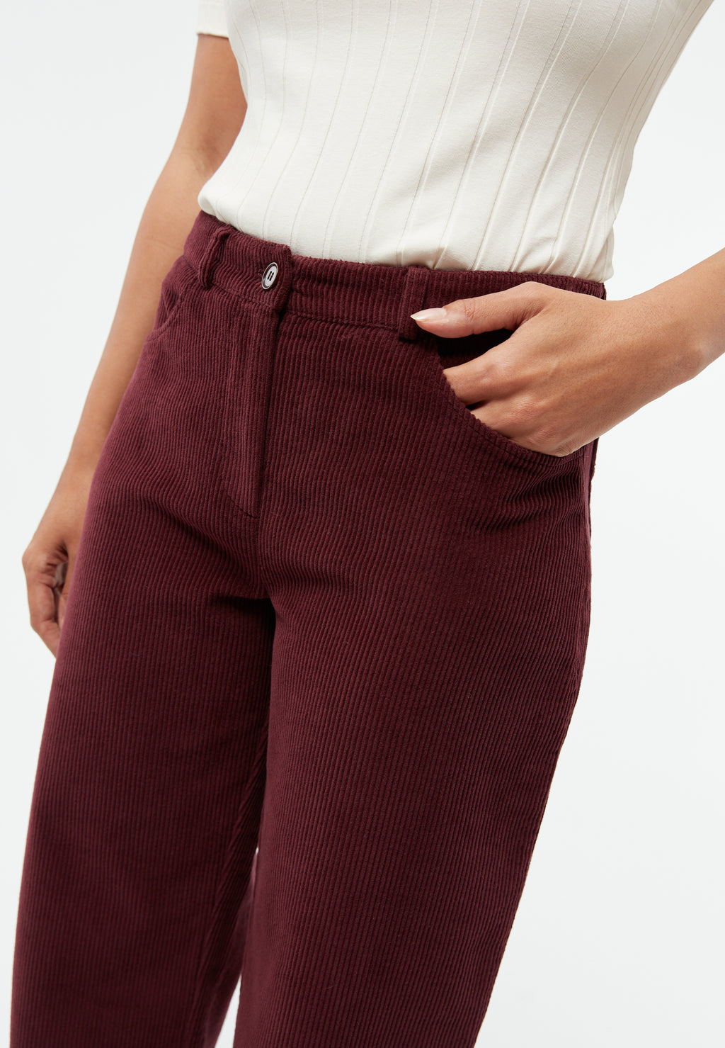 Hose GBCoralie Wine Red (Cord)