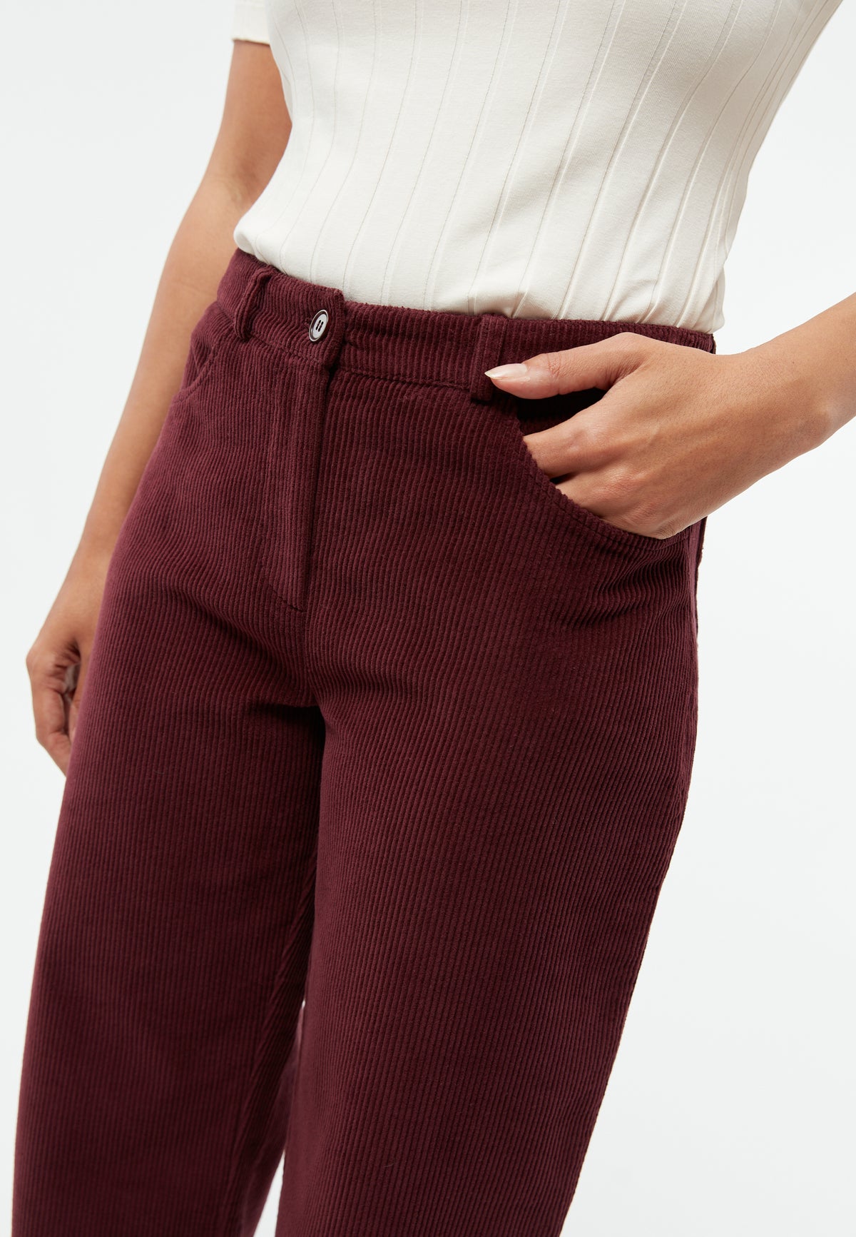 Hose GBCoralie Wine Red (Cord)