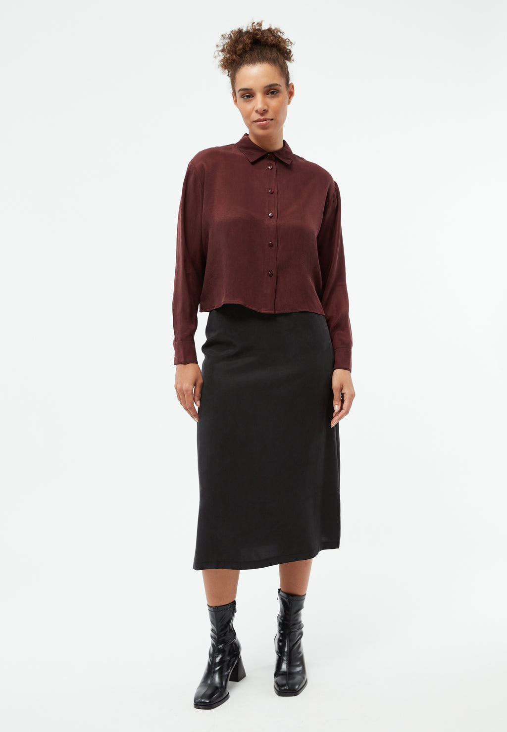 Bluse GBSavannah Wine Red (Tencel)