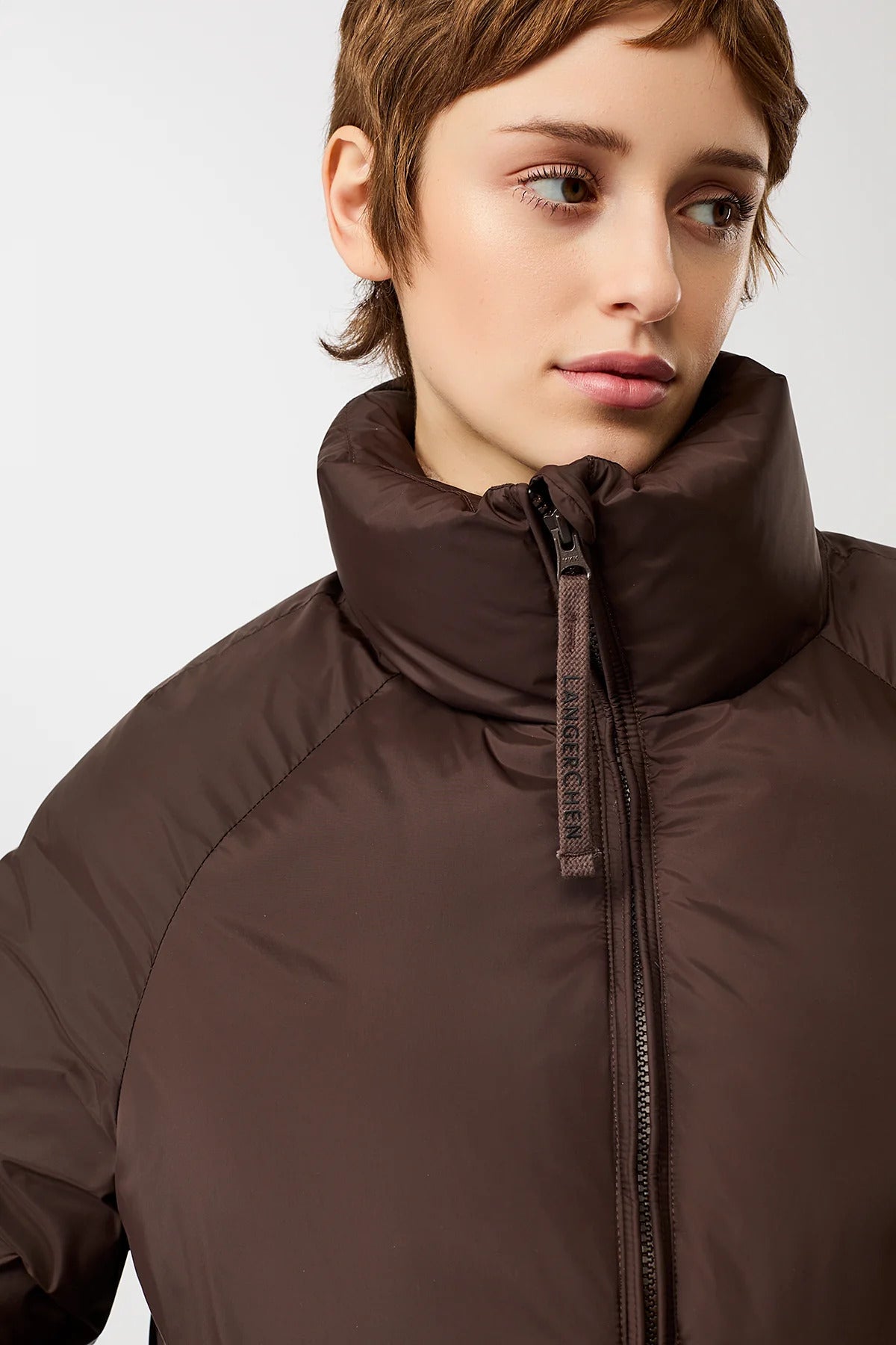 Lightweight Jacke aus Eco Daune Coffee