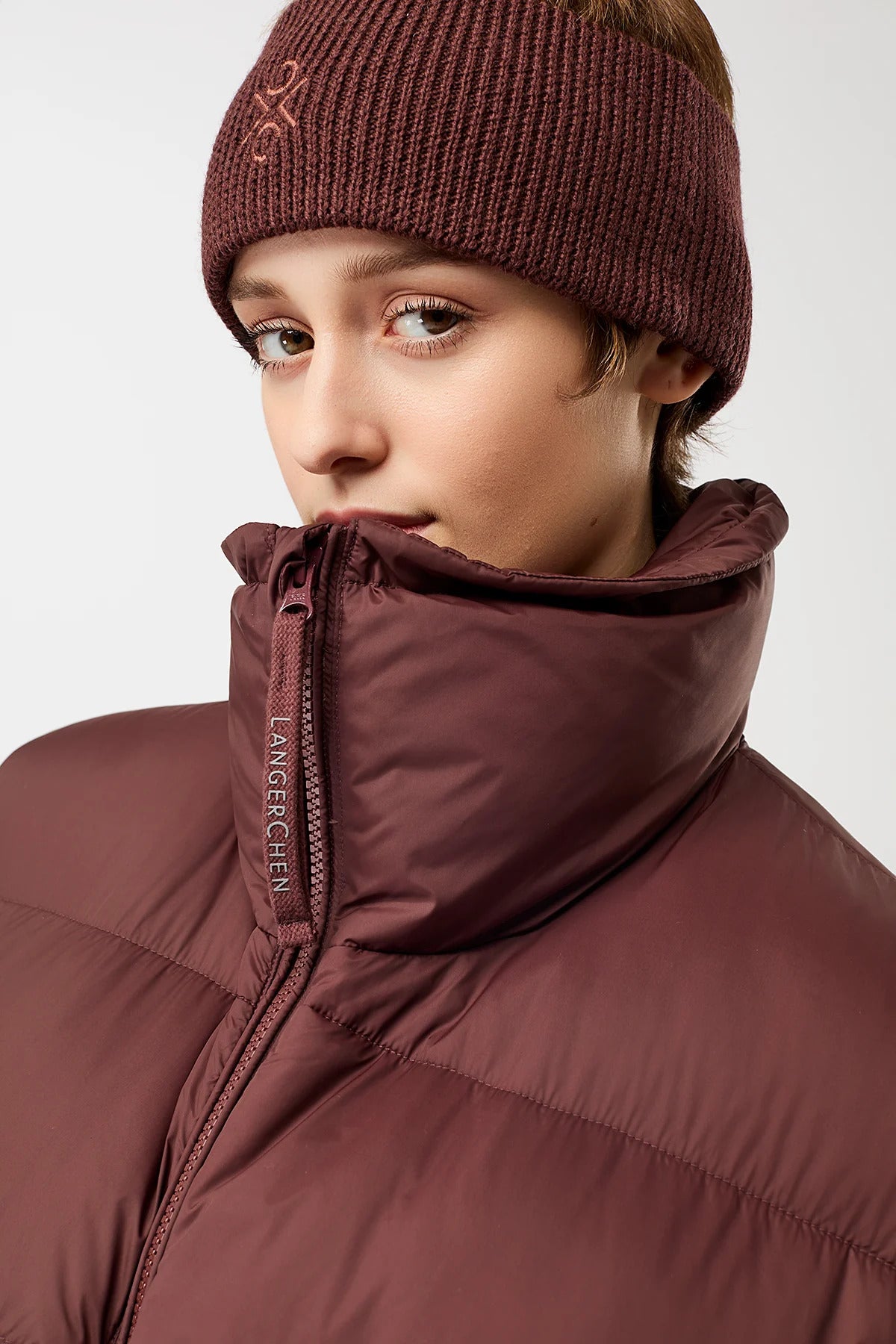 Wattierte Weste gesteppt Burgundy